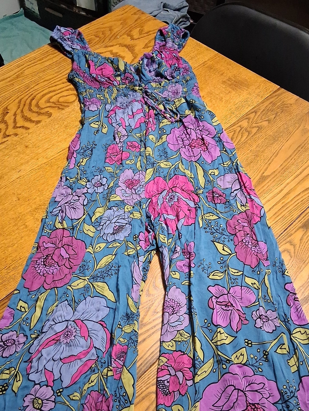 FREE PEOPLE JUMPSUIT Womens  XS Preowned People FLORAL Flowers
